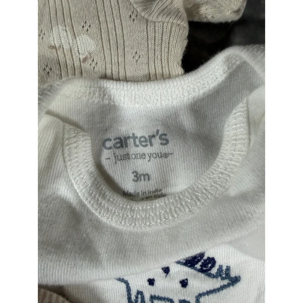 Carter's || Bodysuit & Pants Set || 0-3M || Tan White